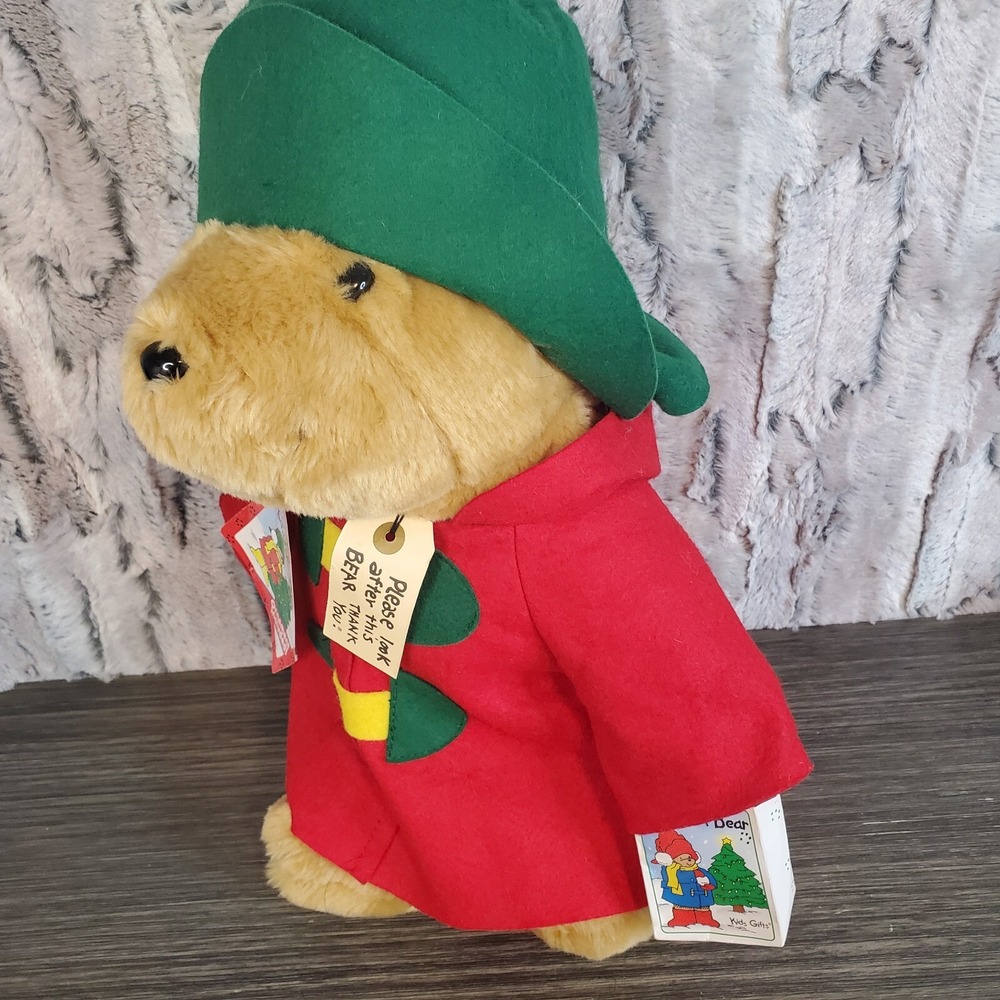 Vtg Holiday Paddington Bear Sears Kids Gift 16" Christmas Plush 1997